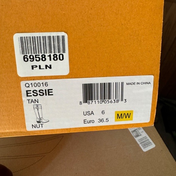 Korkease Brown Knee High Leather Boots Women’s size 6 Buckle Detail - Picture 6 of 6